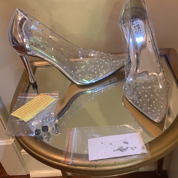Valenti Franco glitter translucent heels - Picture 2 of 6